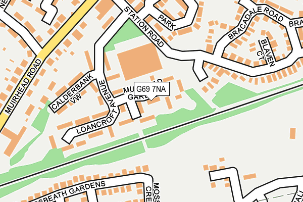 G69 7NA map - OS OpenMap – Local (Ordnance Survey) G69 7NA map - OS OpenMap – Local (Ordnance Survey)