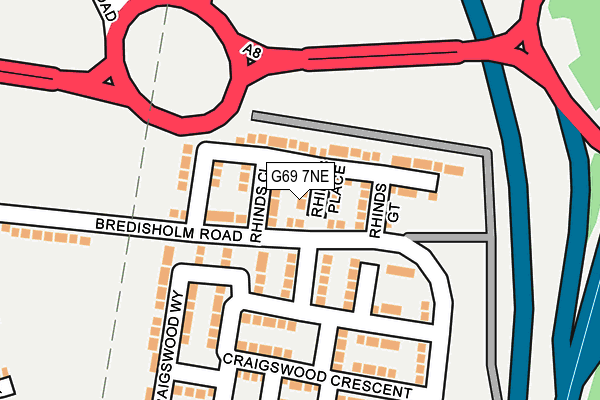 G69 7NE map - OS OpenMap – Local (Ordnance Survey) G69 7NE map - OS OpenMap – Local (Ordnance Survey)