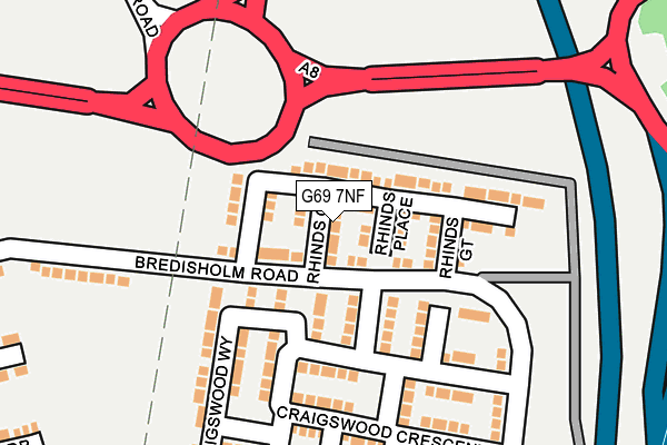 G69 7NF map - OS OpenMap – Local (Ordnance Survey) G69 7NF map - OS OpenMap – Local (Ordnance Survey)