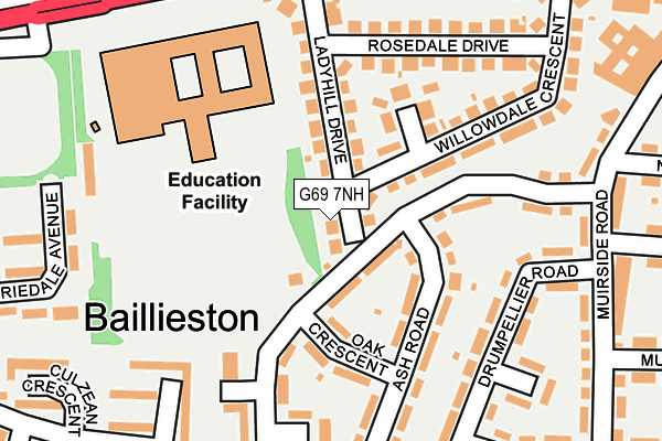 G69 7NH map - OS OpenMap – Local (Ordnance Survey) G69 7NH map - OS OpenMap – Local (Ordnance Survey)