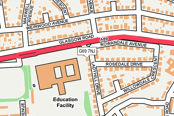 G69 7NJ map - OS OpenMap – Local (Ordnance Survey) G69 7NJ map - OS OpenMap – Local (Ordnance Survey)