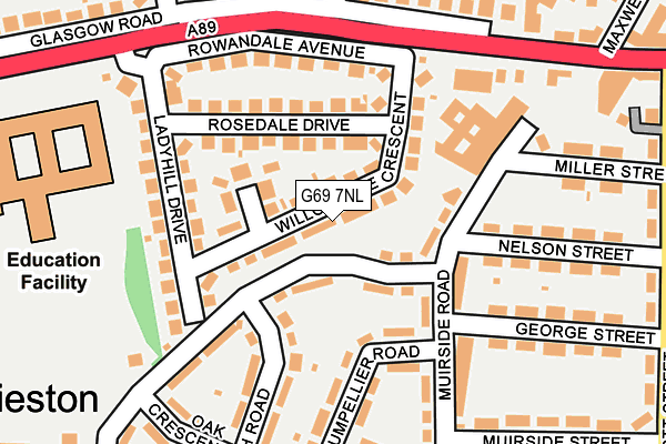 G69 7NL map - OS OpenMap – Local (Ordnance Survey) G69 7NL map - OS OpenMap – Local (Ordnance Survey)