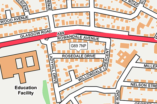 G69 7NP map - OS OpenMap – Local (Ordnance Survey) G69 7NP map - OS OpenMap – Local (Ordnance Survey)