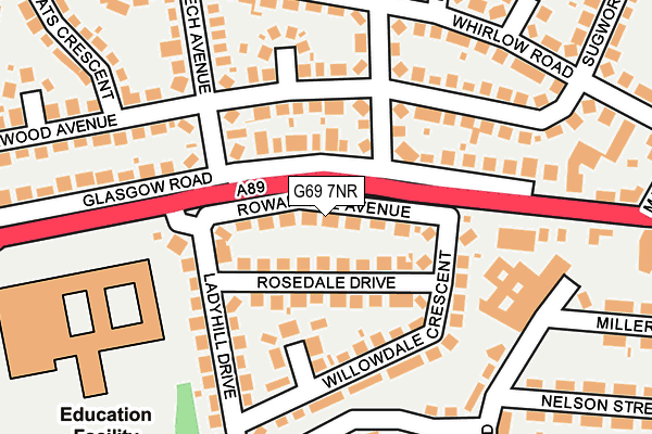 G69 7NR map - OS OpenMap – Local (Ordnance Survey) G69 7NR map - OS OpenMap – Local (Ordnance Survey)