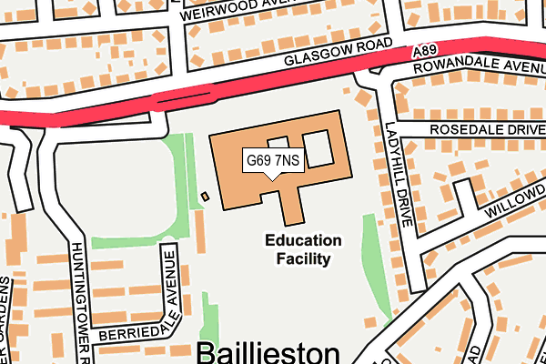 G69 7NS map - OS OpenMap – Local (Ordnance Survey) G69 7NS map - OS OpenMap – Local (Ordnance Survey)