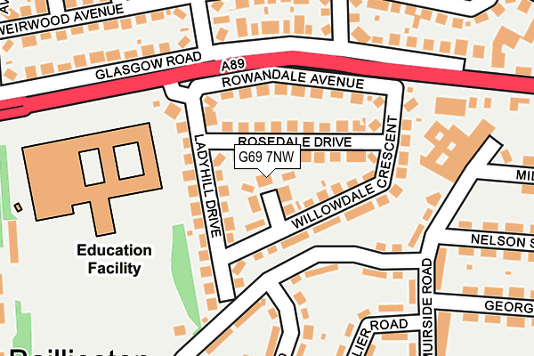 G69 7NW map - OS OpenMap – Local (Ordnance Survey) G69 7NW map - OS OpenMap – Local (Ordnance Survey)