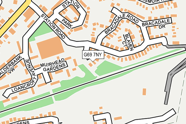 G69 7NY map - OS OpenMap – Local (Ordnance Survey) G69 7NY map - OS OpenMap – Local (Ordnance Survey)