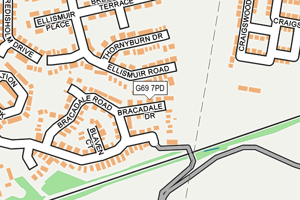 G69 7PD map - OS OpenMap – Local (Ordnance Survey) G69 7PD map - OS OpenMap – Local (Ordnance Survey)