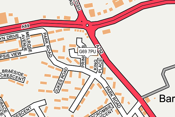 G69 7PU map - OS OpenMap – Local (Ordnance Survey) G69 7PU map - OS OpenMap – Local (Ordnance Survey)