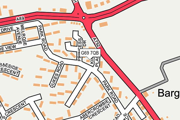 G69 7QB map - OS OpenMap – Local (Ordnance Survey) G69 7QB map - OS OpenMap – Local (Ordnance Survey)