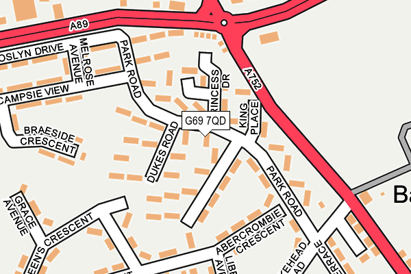 G69 7QD map - OS OpenMap – Local (Ordnance Survey) G69 7QD map - OS OpenMap – Local (Ordnance Survey)