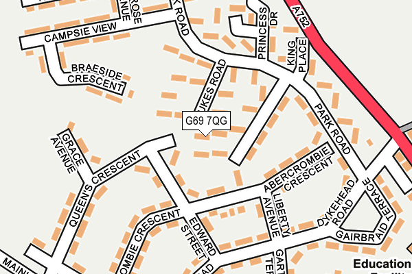 G69 7QG map - OS OpenMap – Local (Ordnance Survey) G69 7QG map - OS OpenMap – Local (Ordnance Survey)