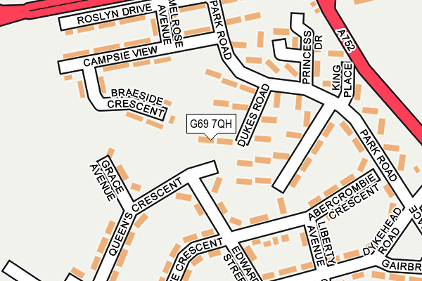 G69 7QH map - OS OpenMap – Local (Ordnance Survey) G69 7QH map - OS OpenMap – Local (Ordnance Survey)