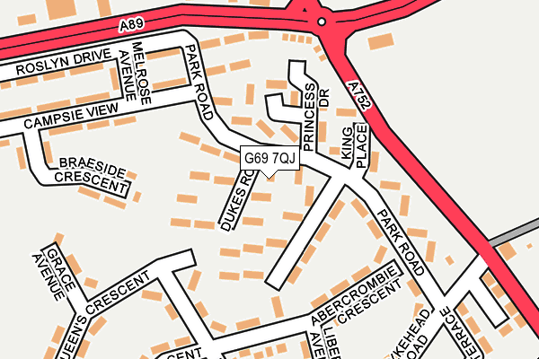 G69 7QJ map - OS OpenMap – Local (Ordnance Survey) G69 7QJ map - OS OpenMap – Local (Ordnance Survey)