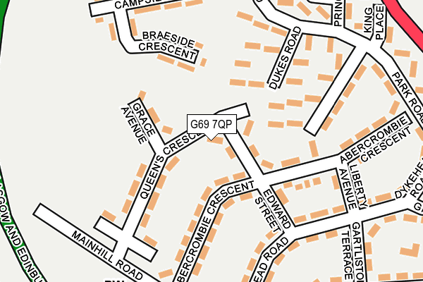 G69 7QP map - OS OpenMap – Local (Ordnance Survey) G69 7QP map - OS OpenMap – Local (Ordnance Survey)