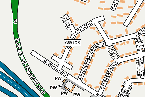 G69 7QR map - OS OpenMap – Local (Ordnance Survey) G69 7QR map - OS OpenMap – Local (Ordnance Survey)