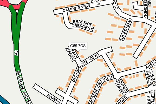 G69 7QS map - OS OpenMap – Local (Ordnance Survey) G69 7QS map - OS OpenMap – Local (Ordnance Survey)