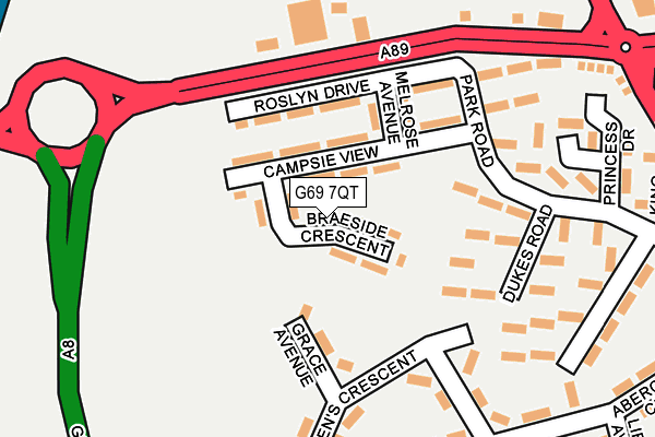 G69 7QT map - OS OpenMap – Local (Ordnance Survey) G69 7QT map - OS OpenMap – Local (Ordnance Survey)