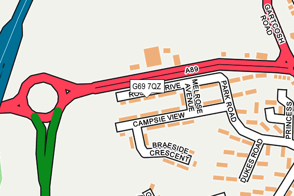 G69 7QZ map - OS OpenMap – Local (Ordnance Survey) G69 7QZ map - OS OpenMap – Local (Ordnance Survey)