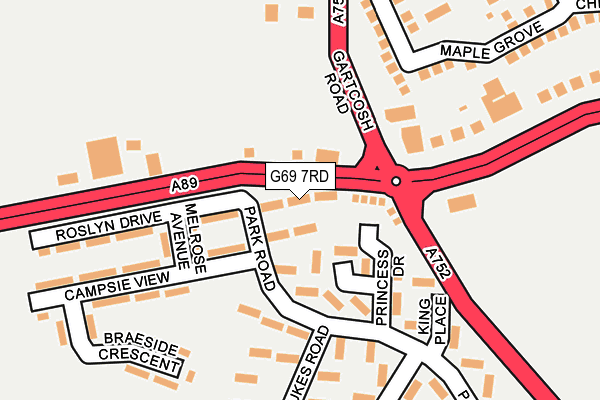 G69 7RD map - OS OpenMap – Local (Ordnance Survey) G69 7RD map - OS OpenMap – Local (Ordnance Survey)