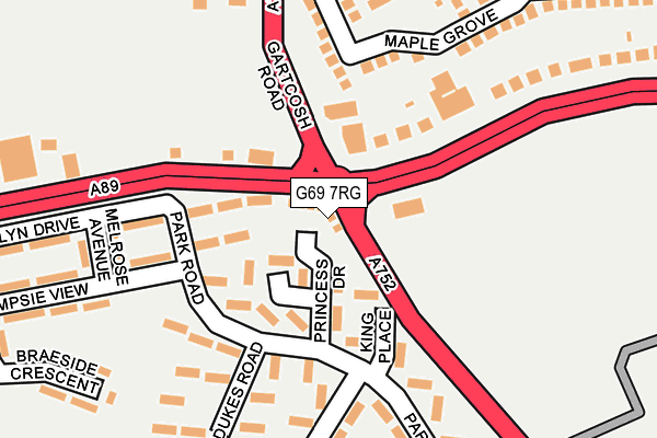 G69 7RG map - OS OpenMap – Local (Ordnance Survey) G69 7RG map - OS OpenMap – Local (Ordnance Survey)
