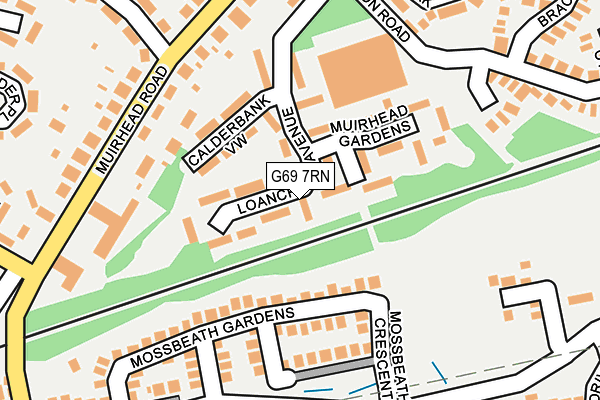 G69 7RN map - OS OpenMap – Local (Ordnance Survey) G69 7RN map - OS OpenMap – Local (Ordnance Survey)