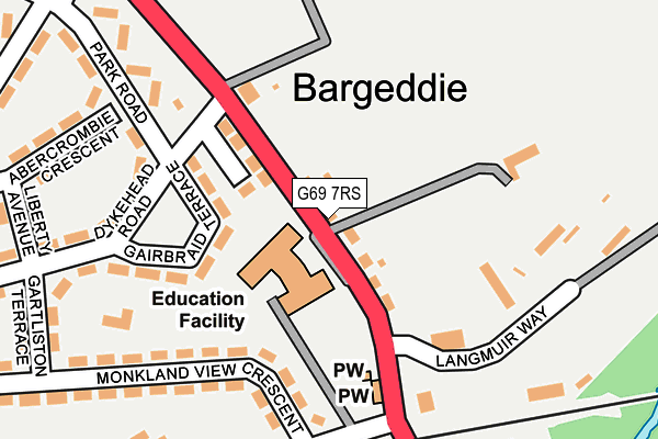 G69 7RS map - OS OpenMap – Local (Ordnance Survey) G69 7RS map - OS OpenMap – Local (Ordnance Survey)