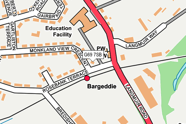 G69 7SB map - OS OpenMap – Local (Ordnance Survey) G69 7SB map - OS OpenMap – Local (Ordnance Survey)