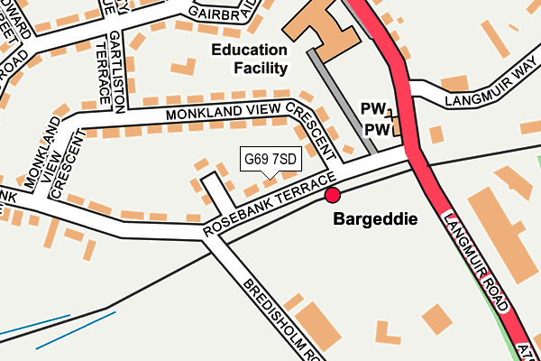 G69 7SD map - OS OpenMap – Local (Ordnance Survey) G69 7SD map - OS OpenMap – Local (Ordnance Survey)