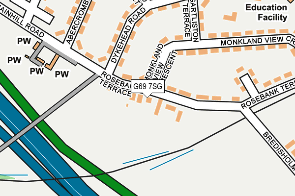 G69 7SG map - OS OpenMap – Local (Ordnance Survey) G69 7SG map - OS OpenMap – Local (Ordnance Survey)