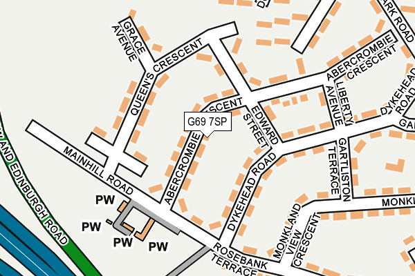 G69 7SP map - OS OpenMap – Local (Ordnance Survey) G69 7SP map - OS OpenMap – Local (Ordnance Survey)