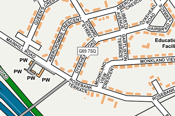 G69 7SQ map - OS OpenMap – Local (Ordnance Survey) G69 7SQ map - OS OpenMap – Local (Ordnance Survey)