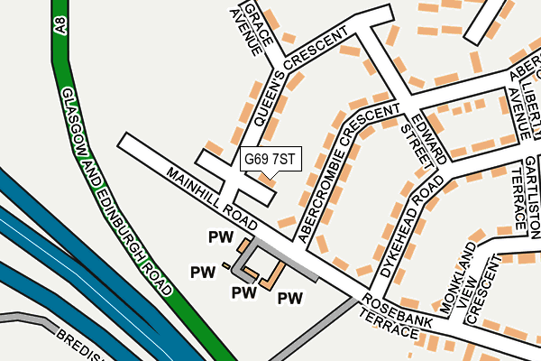 G69 7ST map - OS OpenMap – Local (Ordnance Survey) G69 7ST map - OS OpenMap – Local (Ordnance Survey)