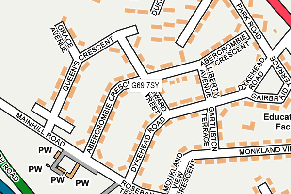 G69 7SY map - OS OpenMap – Local (Ordnance Survey) G69 7SY map - OS OpenMap – Local (Ordnance Survey)