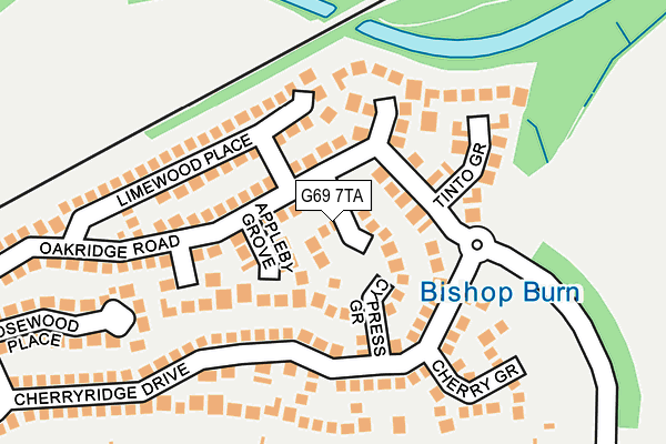 G69 7TA map - OS OpenMap – Local (Ordnance Survey) G69 7TA map - OS OpenMap – Local (Ordnance Survey)