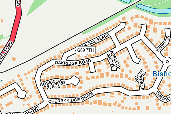 G69 7TH map - OS OpenMap – Local (Ordnance Survey) G69 7TH map - OS OpenMap – Local (Ordnance Survey)