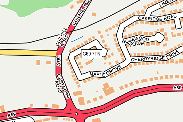 G69 7TN map - OS OpenMap – Local (Ordnance Survey) G69 7TN map - OS OpenMap – Local (Ordnance Survey)