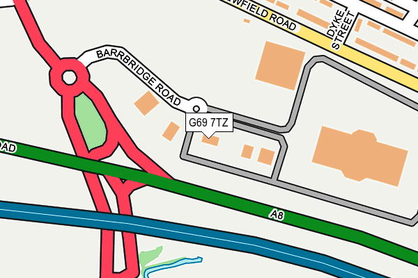 G69 7TZ map - OS OpenMap – Local (Ordnance Survey) G69 7TZ map - OS OpenMap – Local (Ordnance Survey)