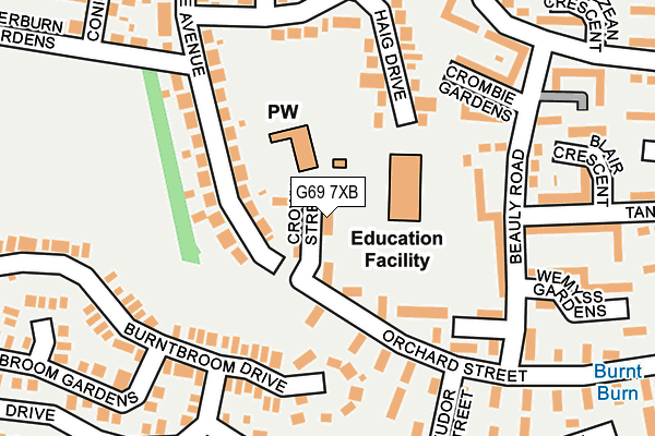 G69 7XB map - OS OpenMap – Local (Ordnance Survey) G69 7XB map - OS OpenMap – Local (Ordnance Survey)