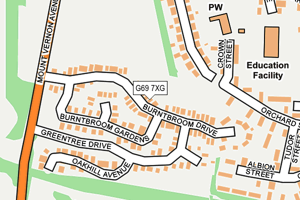G69 7XG map - OS OpenMap – Local (Ordnance Survey) G69 7XG map - OS OpenMap – Local (Ordnance Survey)