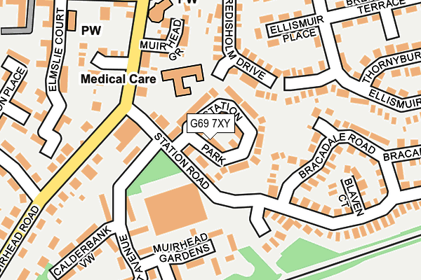 G69 7XY map - OS OpenMap – Local (Ordnance Survey) G69 7XY map - OS OpenMap – Local (Ordnance Survey)