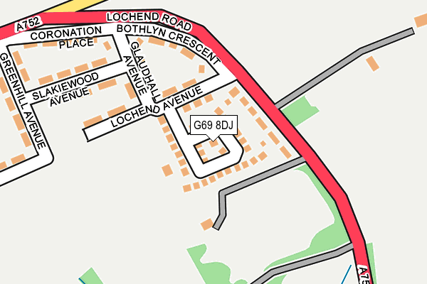 G69 8DJ map - OS OpenMap – Local (Ordnance Survey) G69 8DJ map - OS OpenMap – Local (Ordnance Survey)
