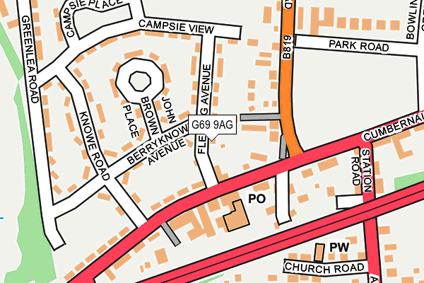 G69 9AG map - OS OpenMap – Local (Ordnance Survey) G69 9AG map - OS OpenMap – Local (Ordnance Survey)