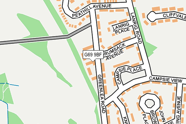 G69 9BF map - OS OpenMap – Local (Ordnance Survey) G69 9BF map - OS OpenMap – Local (Ordnance Survey)