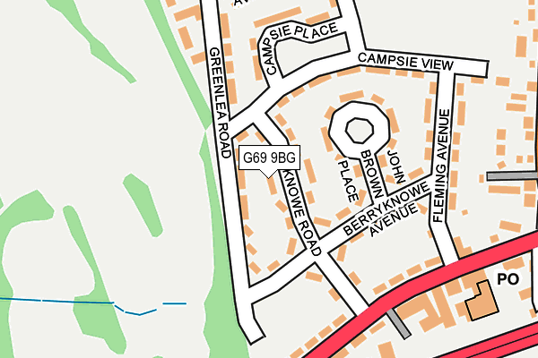 G69 9BG map - OS OpenMap – Local (Ordnance Survey) G69 9BG map - OS OpenMap – Local (Ordnance Survey)