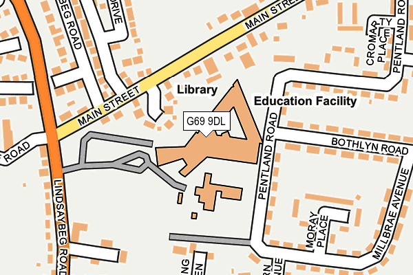 G69 9DL map - OS OpenMap – Local (Ordnance Survey) G69 9DL map - OS OpenMap – Local (Ordnance Survey)