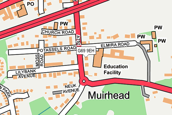 G69 9EH map - OS OpenMap – Local (Ordnance Survey) G69 9EH map - OS OpenMap – Local (Ordnance Survey)