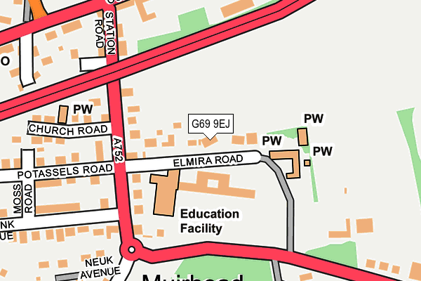 G69 9EJ map - OS OpenMap – Local (Ordnance Survey) G69 9EJ map - OS OpenMap – Local (Ordnance Survey)