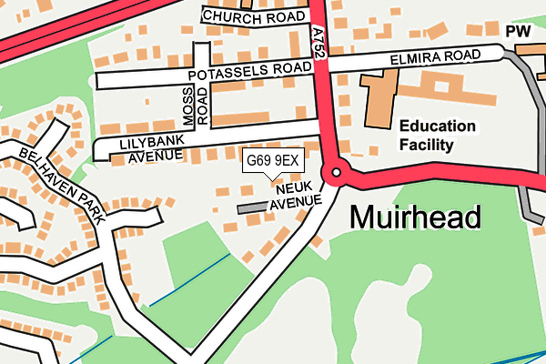 G69 9EX map - OS OpenMap – Local (Ordnance Survey) G69 9EX map - OS OpenMap – Local (Ordnance Survey)