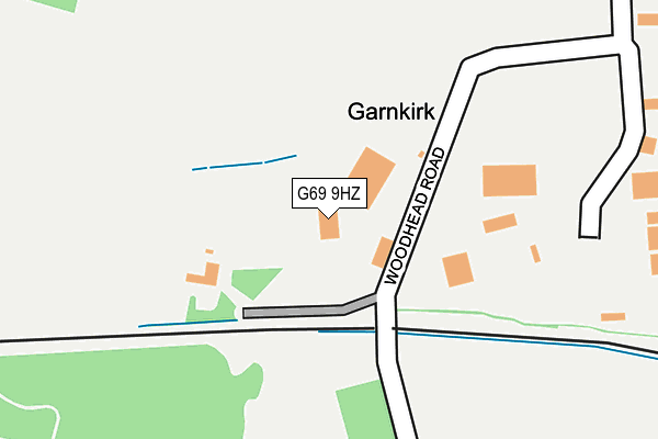 G69 9HZ map - OS OpenMap – Local (Ordnance Survey)